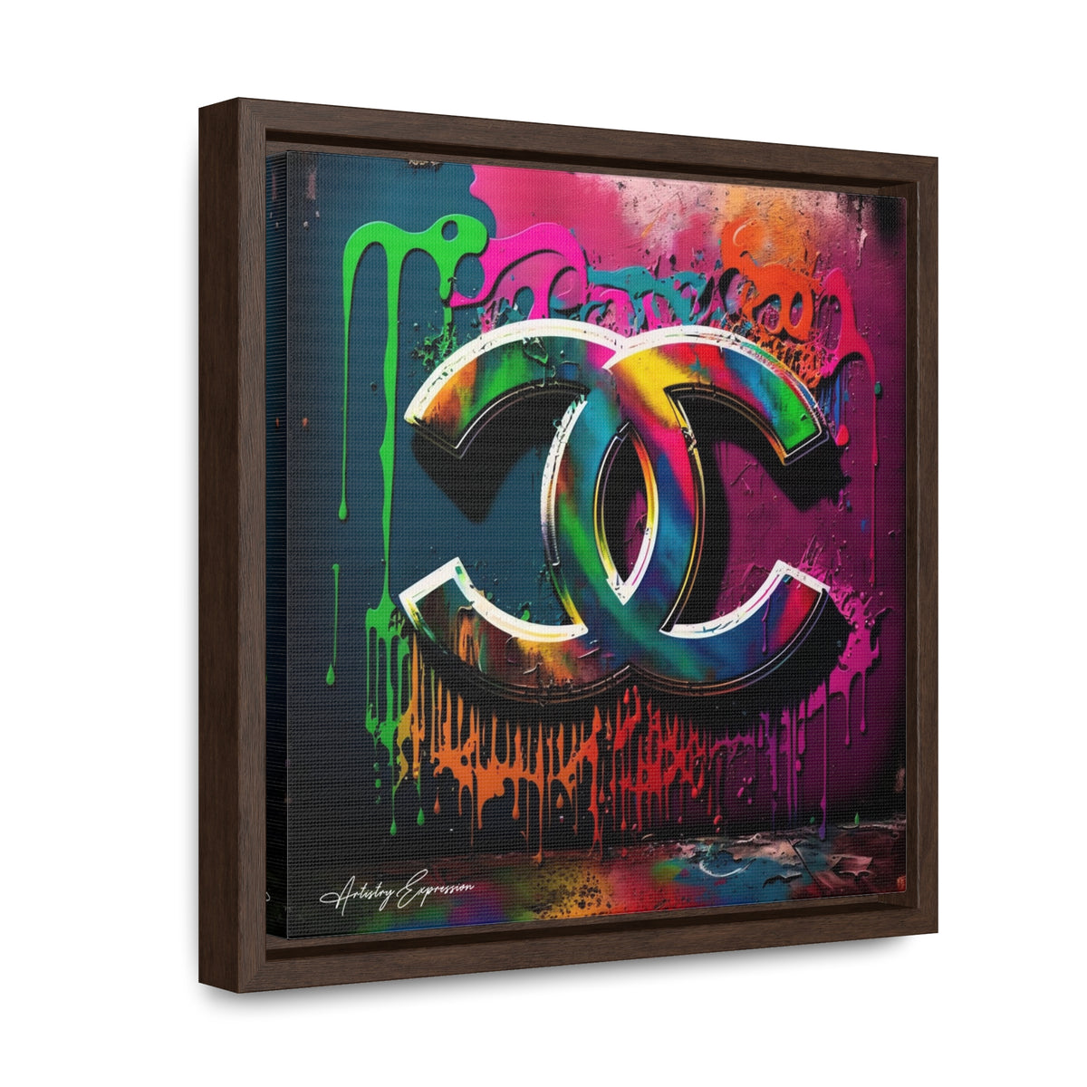 Street Art Broadcast: Channel Logo on Graffiti Wall