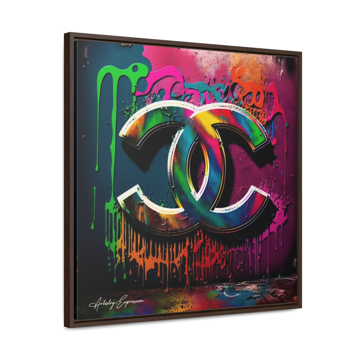 Street Art Broadcast: Channel Logo on Graffiti Wall