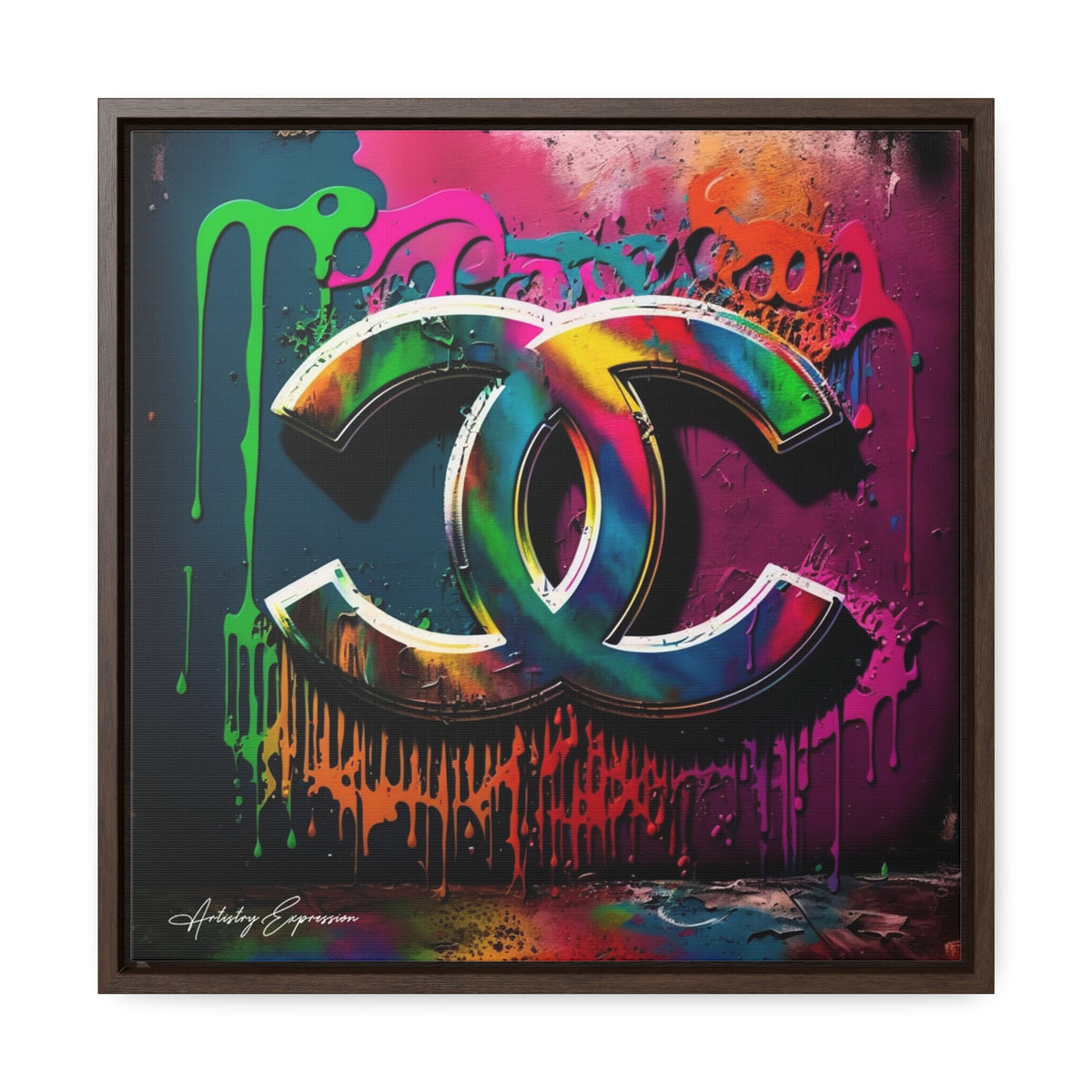 Street Art Broadcast: Channel Logo on Graffiti Wall