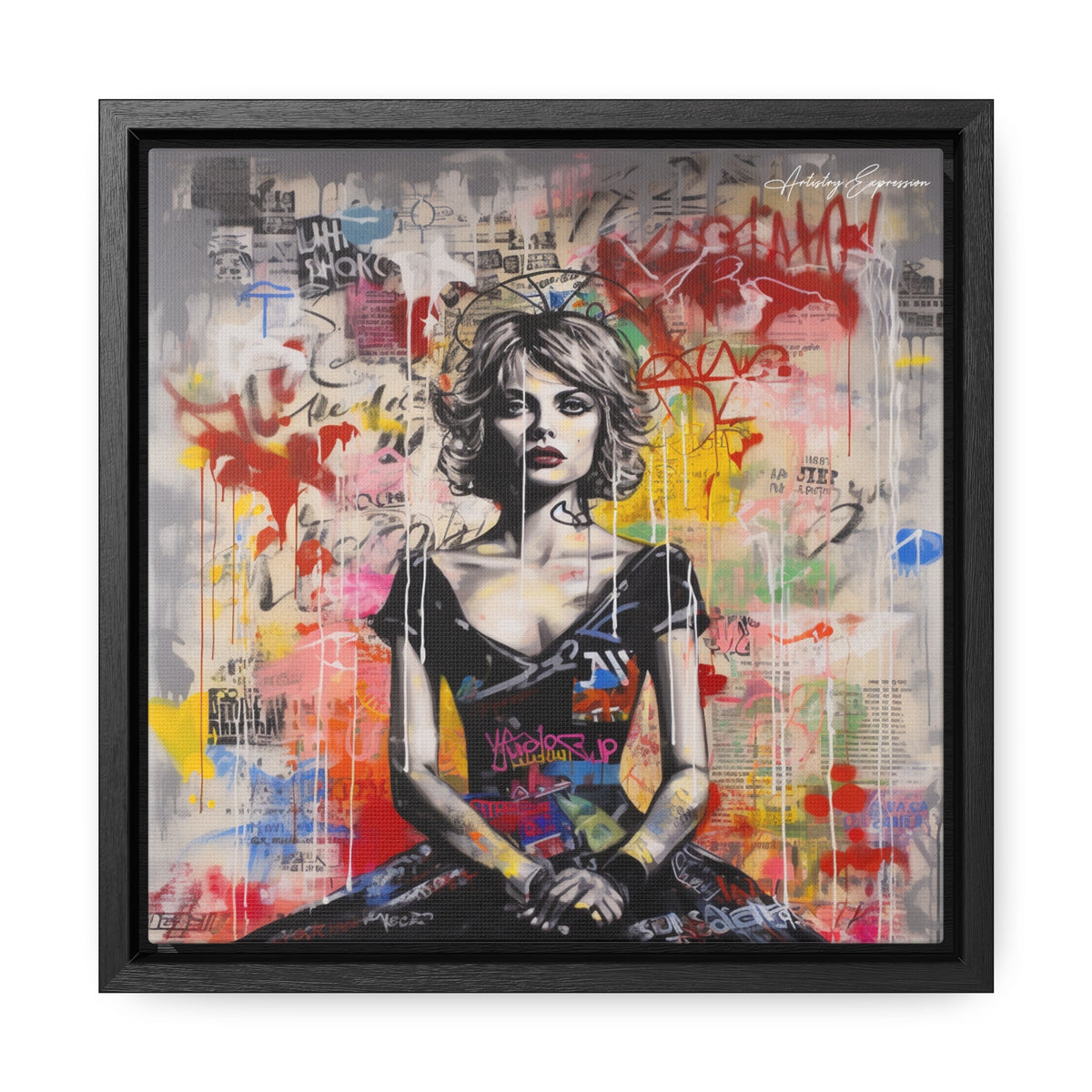 Urban Elegance: Vibrant Graffiti