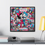 Urban Expression: Vibrant Graffiti Canvas