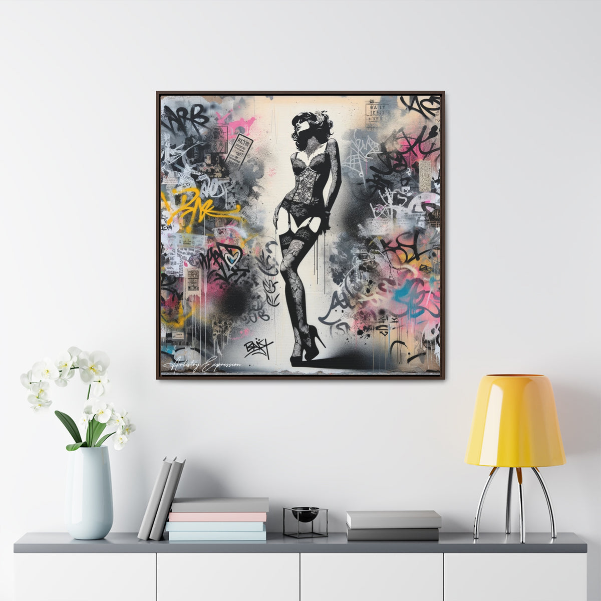Graffiti Glamour: Beauty Amidst Chaos