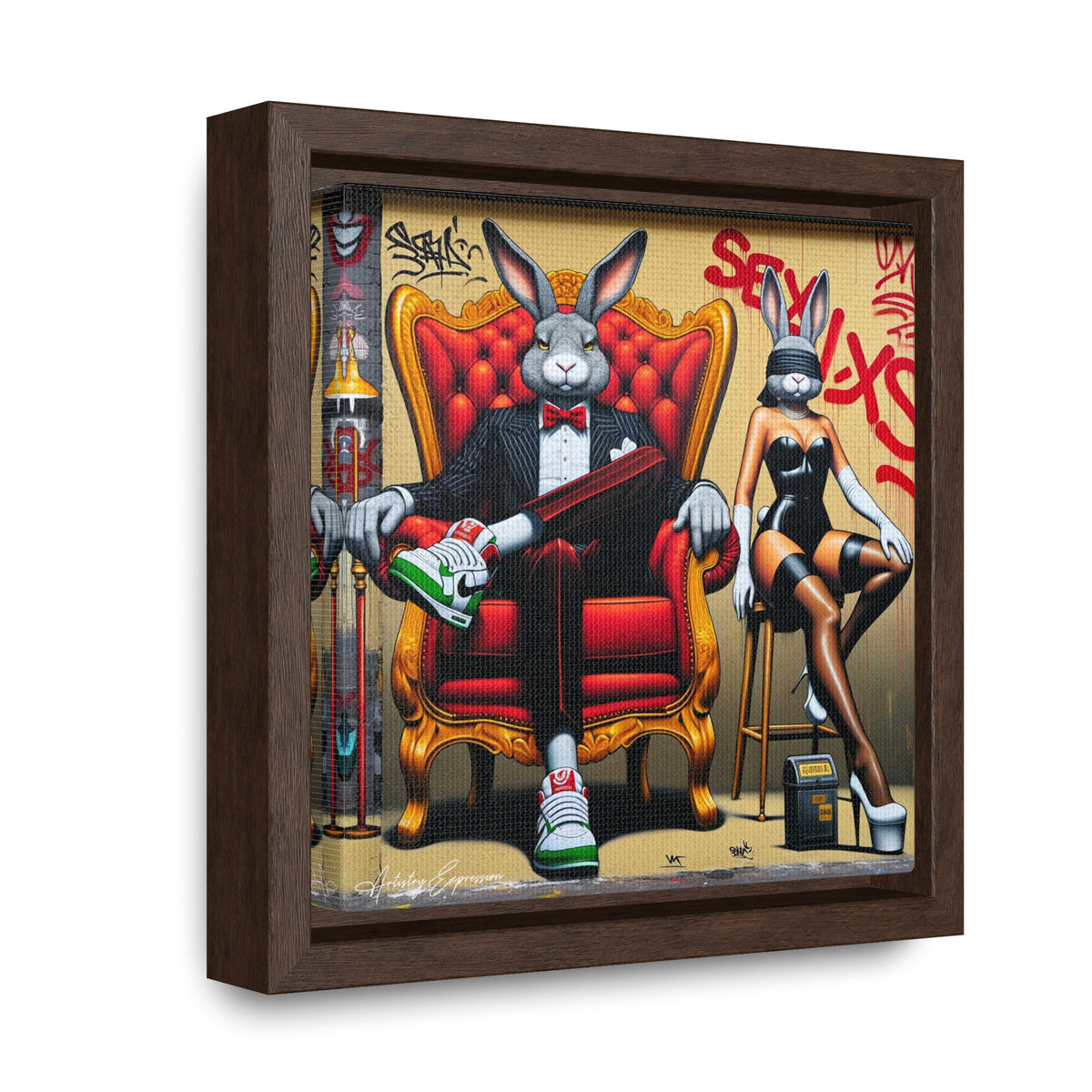 Glamour and Grit: Graffiti Fusion of Playfulness and Opulence