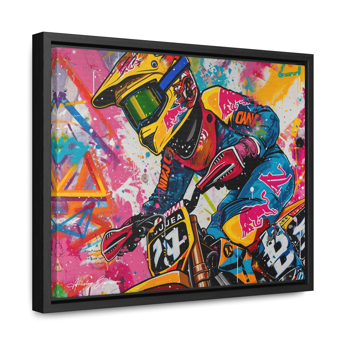 Urban Thrill: Graffiti Motorcycle Journey