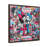 Urban Expression: Vibrant Graffiti Canvas