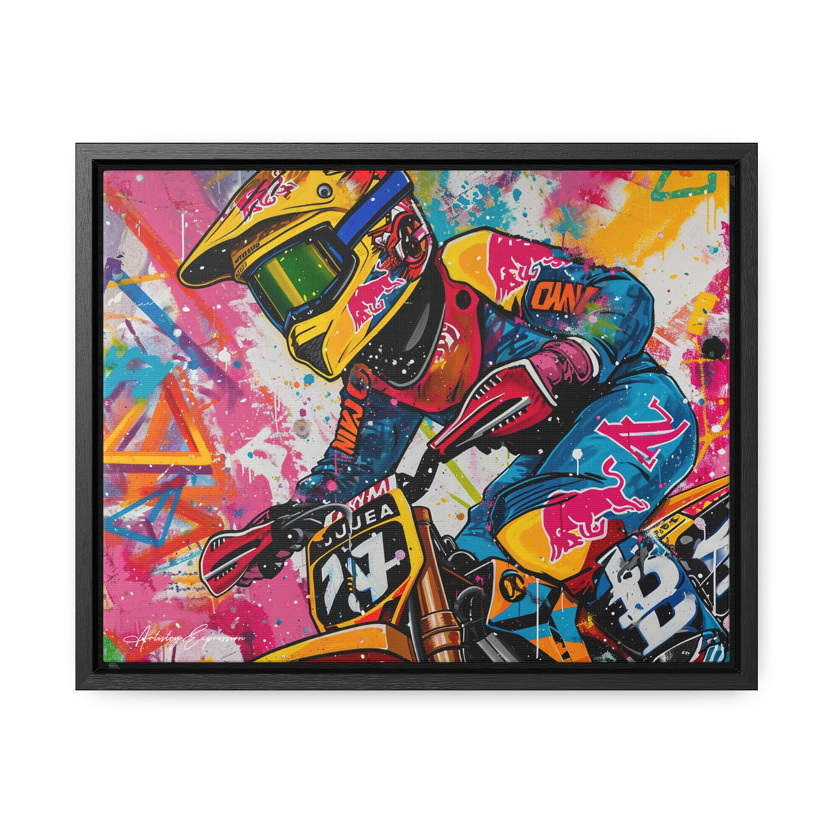 Urban Thrill: Graffiti Motorcycle Journey