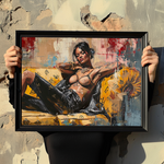 Chic Comfort: A Lady's Exquisite Rest