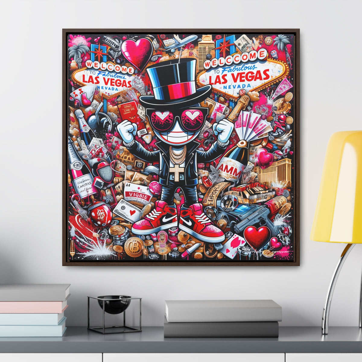 Neon Nights: Graffiti Exploration of Vegas Vibes