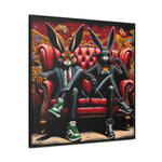 Bunny Street Style: Graffiti Mural of Urban Sophistication