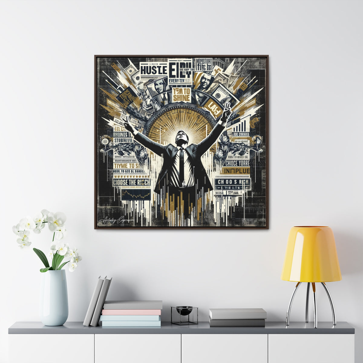 Success Symphony: Graffiti Ode to Financial Triumph