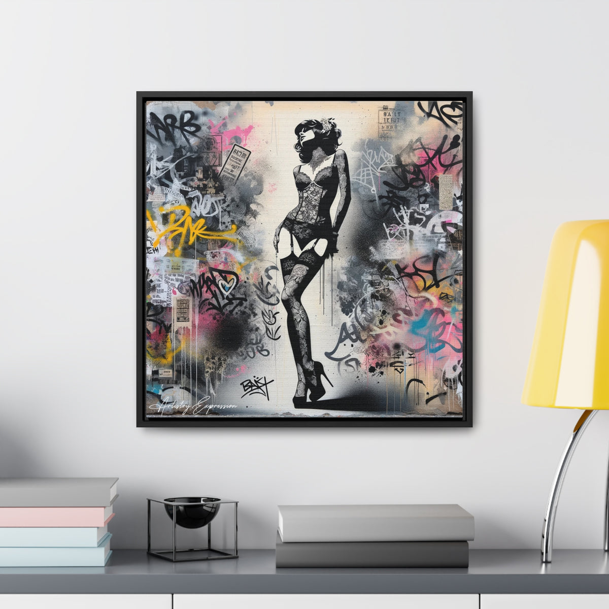 Graffiti Glamour: Beauty Amidst Chaos