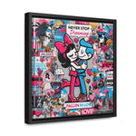 Expression urbaine : toile de graffiti vibrante