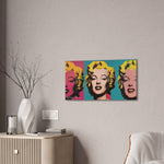 Pop Icon: Marilyn Monroe in Tri-Color Canvas