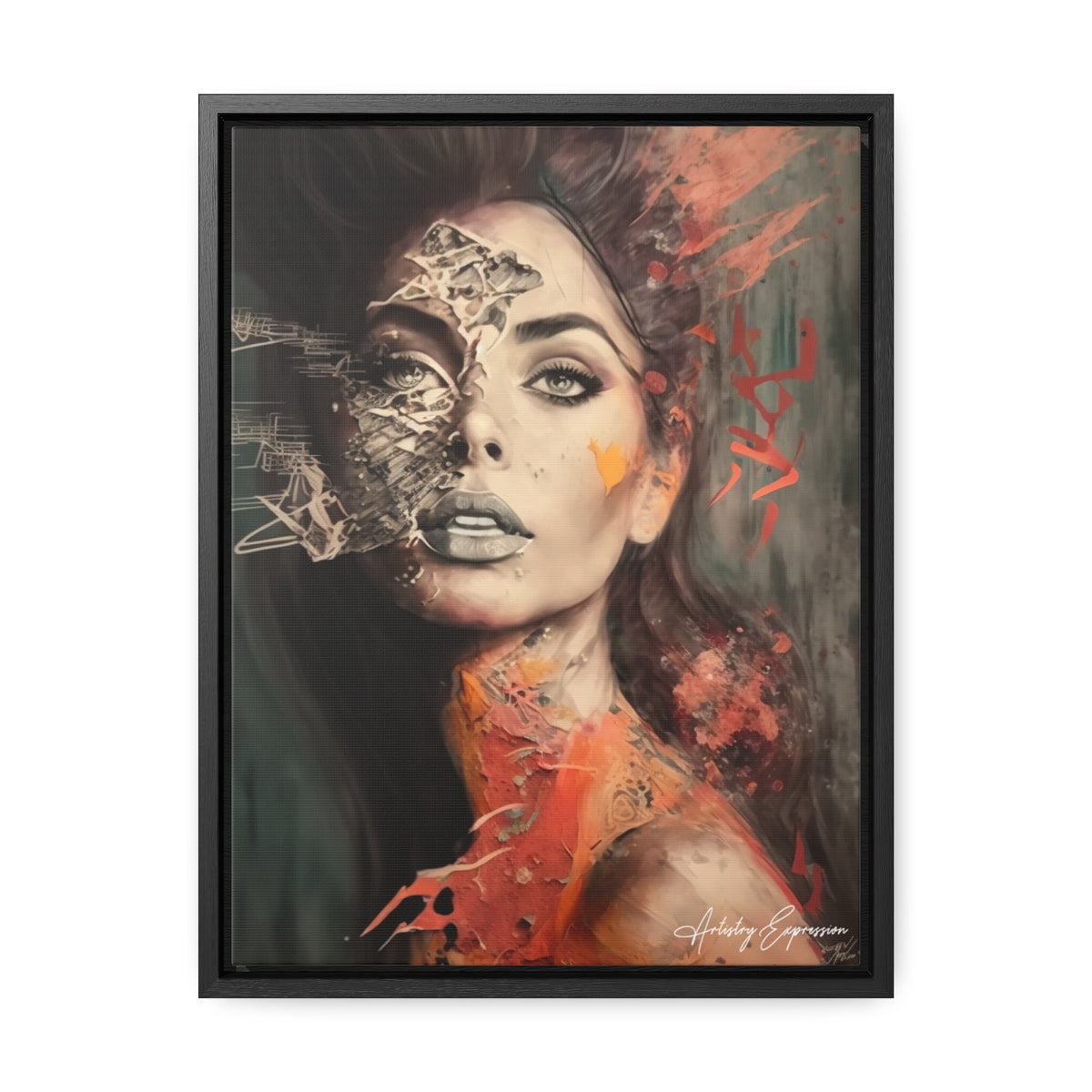 Charme Radieux : Portrait d'une Dame Glamour Artistique