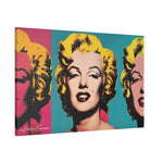 Pop Icon: Marilyn Monroe in Tri-Color Canvas