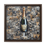 Champagne Dreams: Graffiti Fusion of Wealth and Celebration