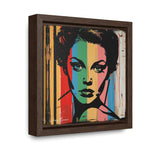 Color Splash: Vibrant Pop Art Lady Portrait