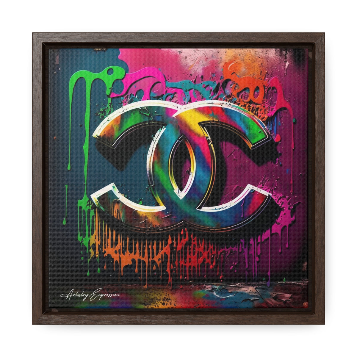 Street Art Broadcast: Channel Logo on Graffiti Wall