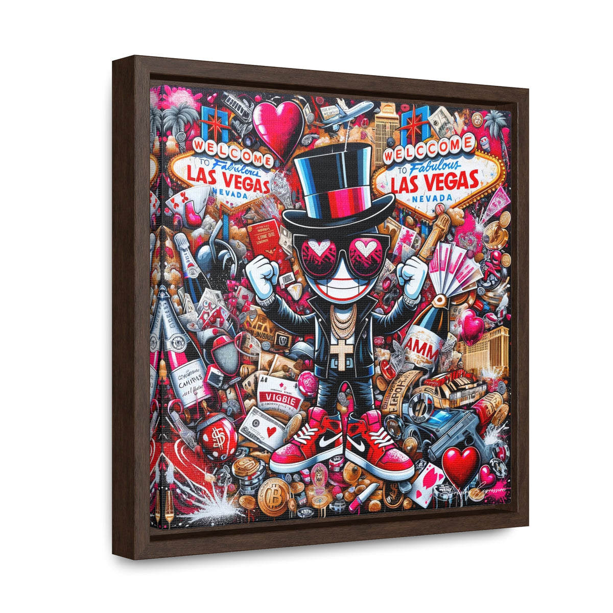 Neon Nights: Graffiti Exploration of Vegas Vibes