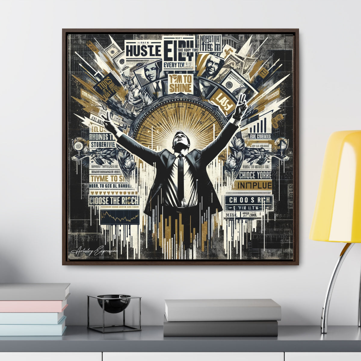 Success Symphony: Graffiti Ode to Financial Triumph