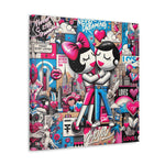 City Pulse : Peinture murale de graffitis dynamiques