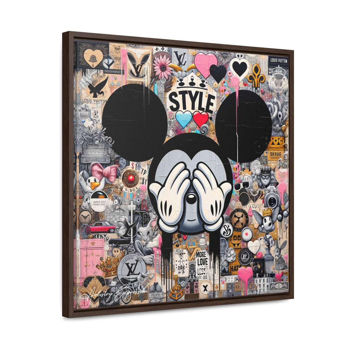 Urban Harmony: A Graffiti Mosaic of Pop Culture