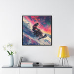 Snowscape Sprint: Snowmobile Dash in Color