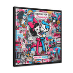 Expression urbaine : toile de graffiti vibrante