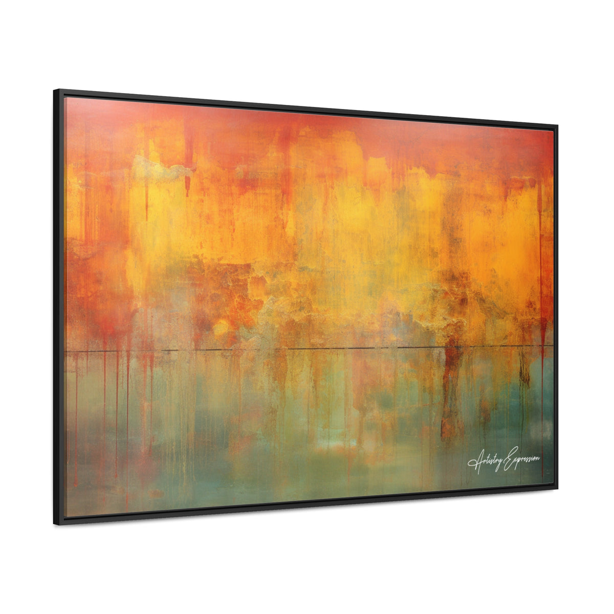 Expressionnisme abstrait aux couleurs profondes