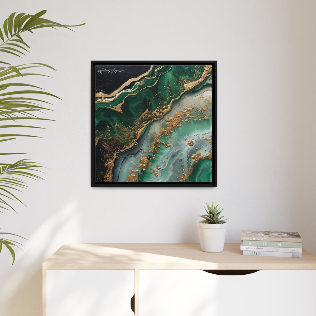 Emerald Ebb: Abstract Fluidity