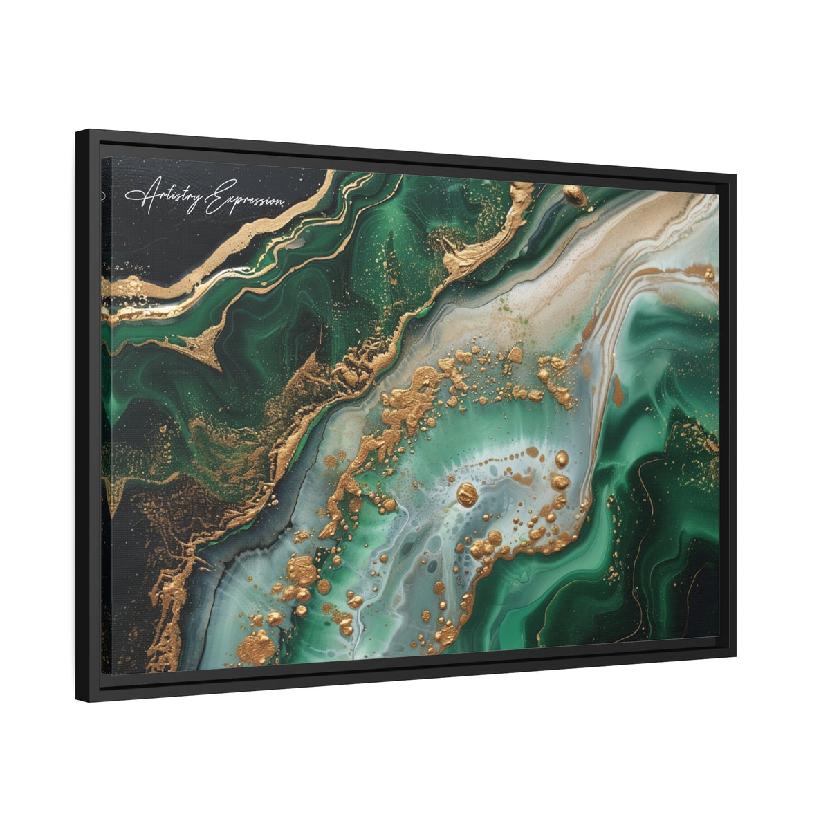 Emerald Ebb: Abstract Fluidity