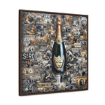 Champagne Dreams: Graffiti Fusion of Wealth and Celebration