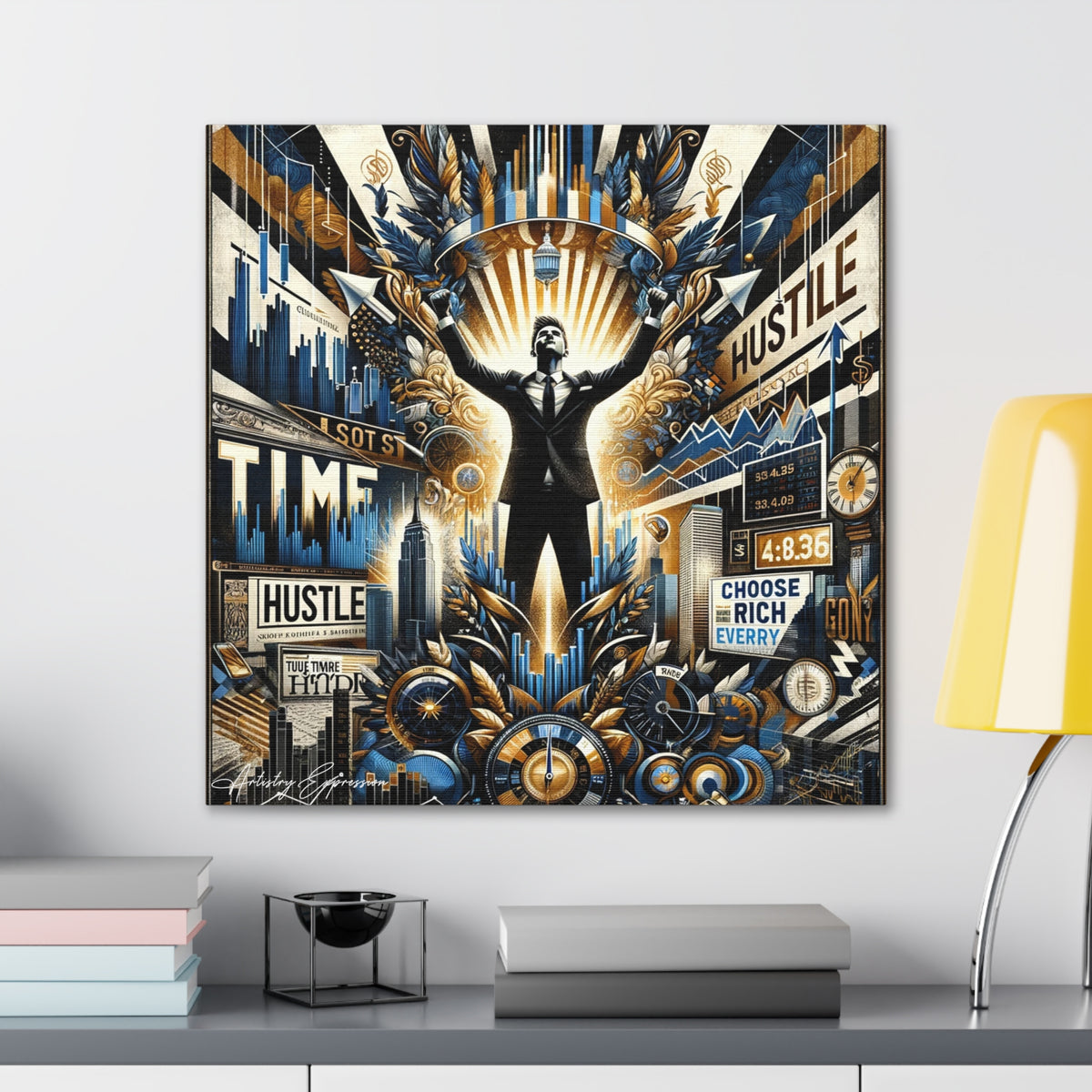 The Hustler's Anthem: Graffiti Tribute to Hard Work and Success