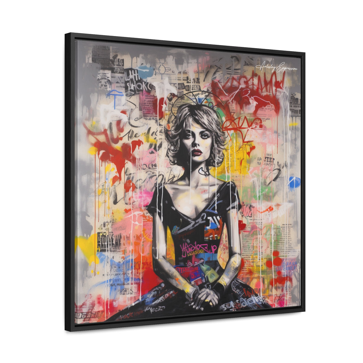 Urban Elegance: Vibrant Graffiti