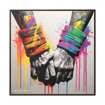 Graffiti Bond: Two Hands United in Street Art