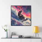 Snowscape Sprint: Snowmobile Dash in Color