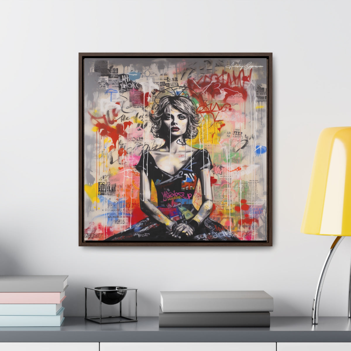 Urban Elegance: Vibrant Graffiti