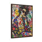 Urban Affluence: Stylish Girl's Graffiti