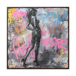 Urban Elegance: Sensuous Graffiti Symphony