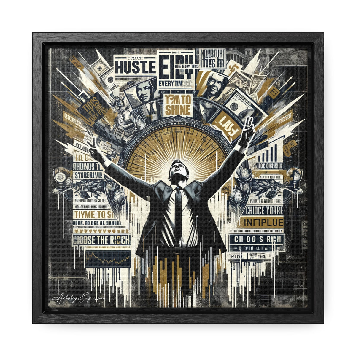 Success Symphony: Graffiti Ode to Financial Triumph