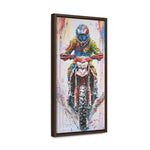 Speeding Motorcycle Through Snow