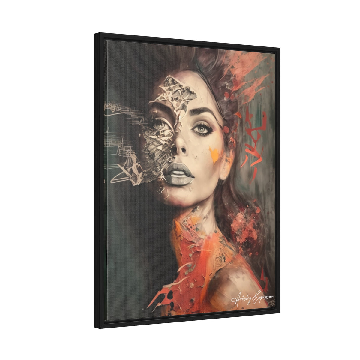 Charme Radieux : Portrait d'une Dame Glamour Artistique