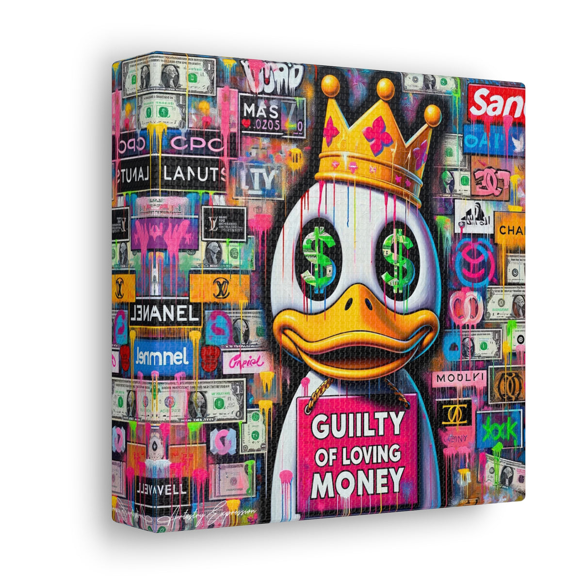 Luxury Lament: Graffiti Art on Obsession with Money