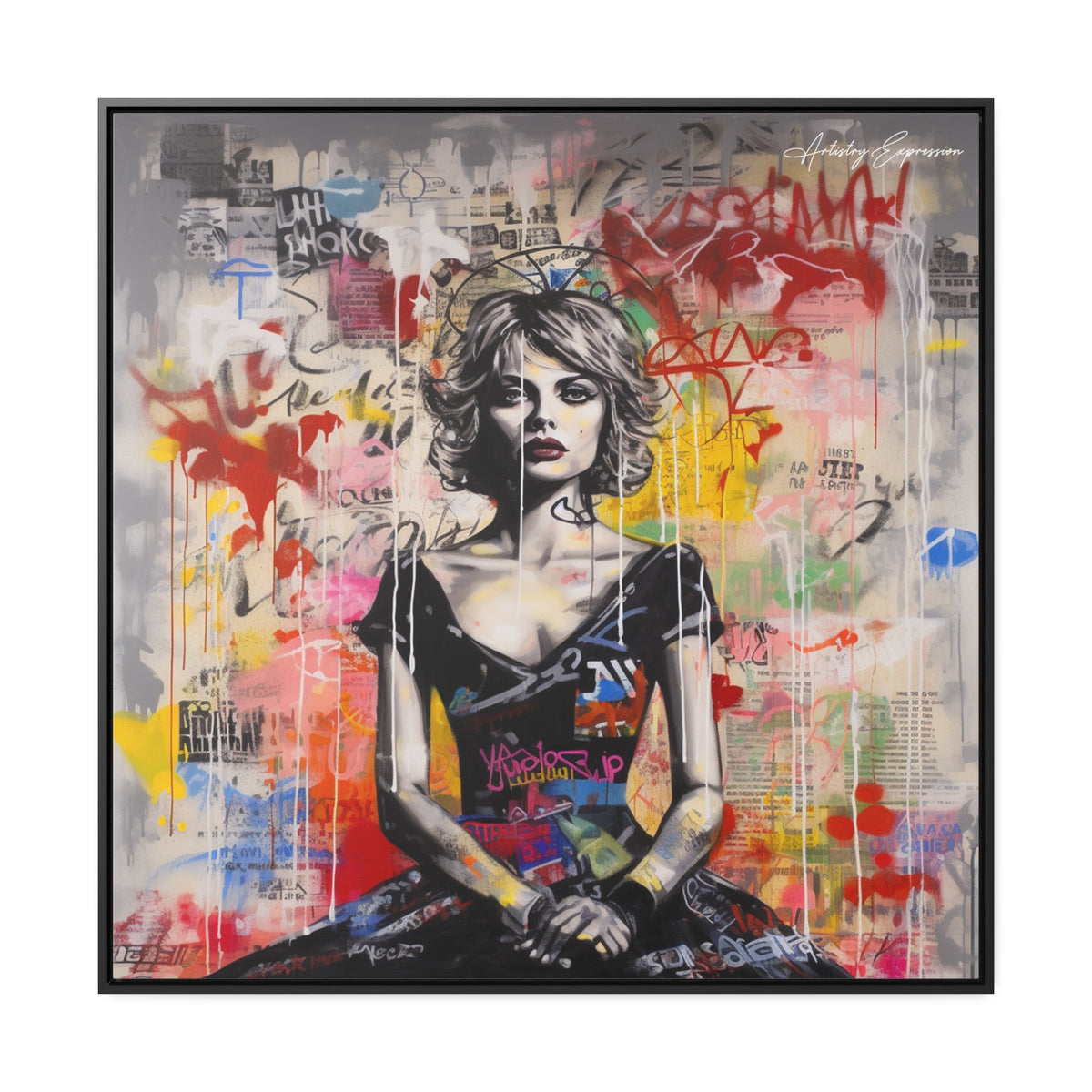 Urban Elegance: Vibrant Graffiti