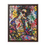 Urban Affluence: Stylish Girl's Graffiti