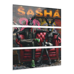 Street Style Saga: The Graffiti Bunny Duo