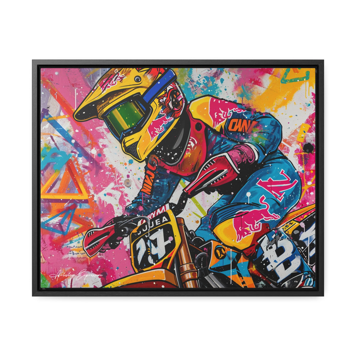 Urban Thrill: Graffiti Motorcycle Journey