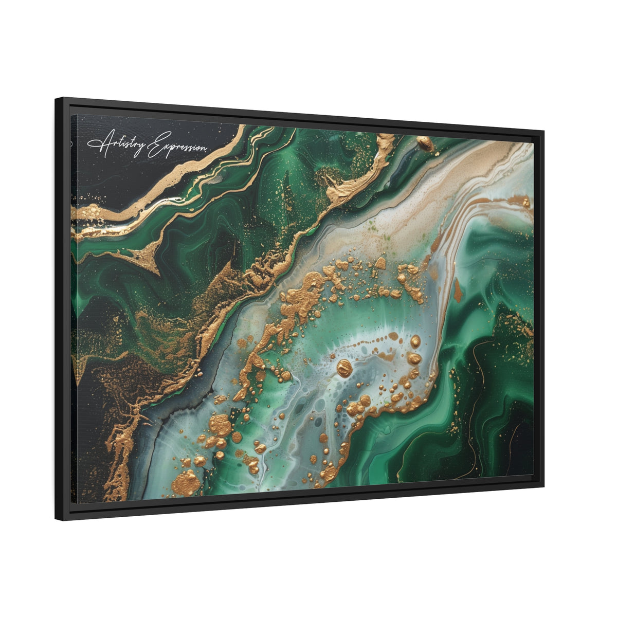 Emerald Ebb: Abstract Fluidity