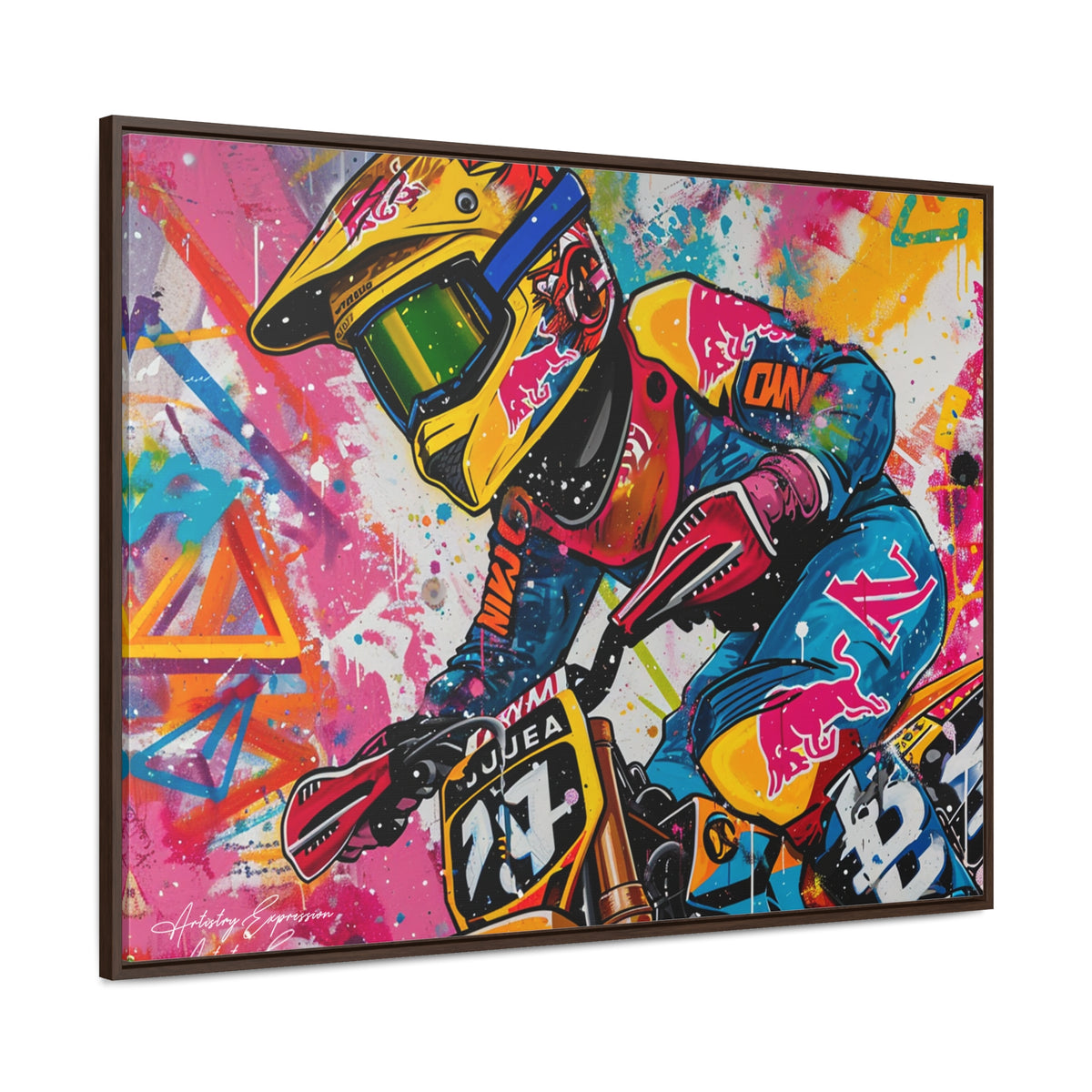 Urban Thrill: Graffiti Motorcycle Journey