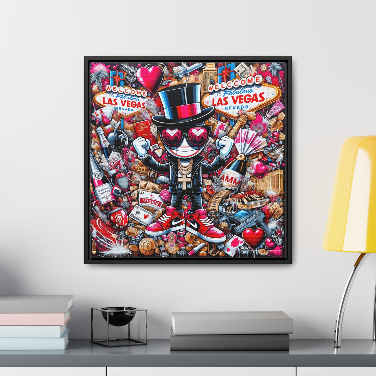 Neon Nights: Graffiti Exploration of Vegas Vibes